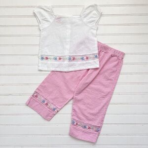 VINTAGE SWEET POTATOES EUC Pastel Floral Gingham Spring Set